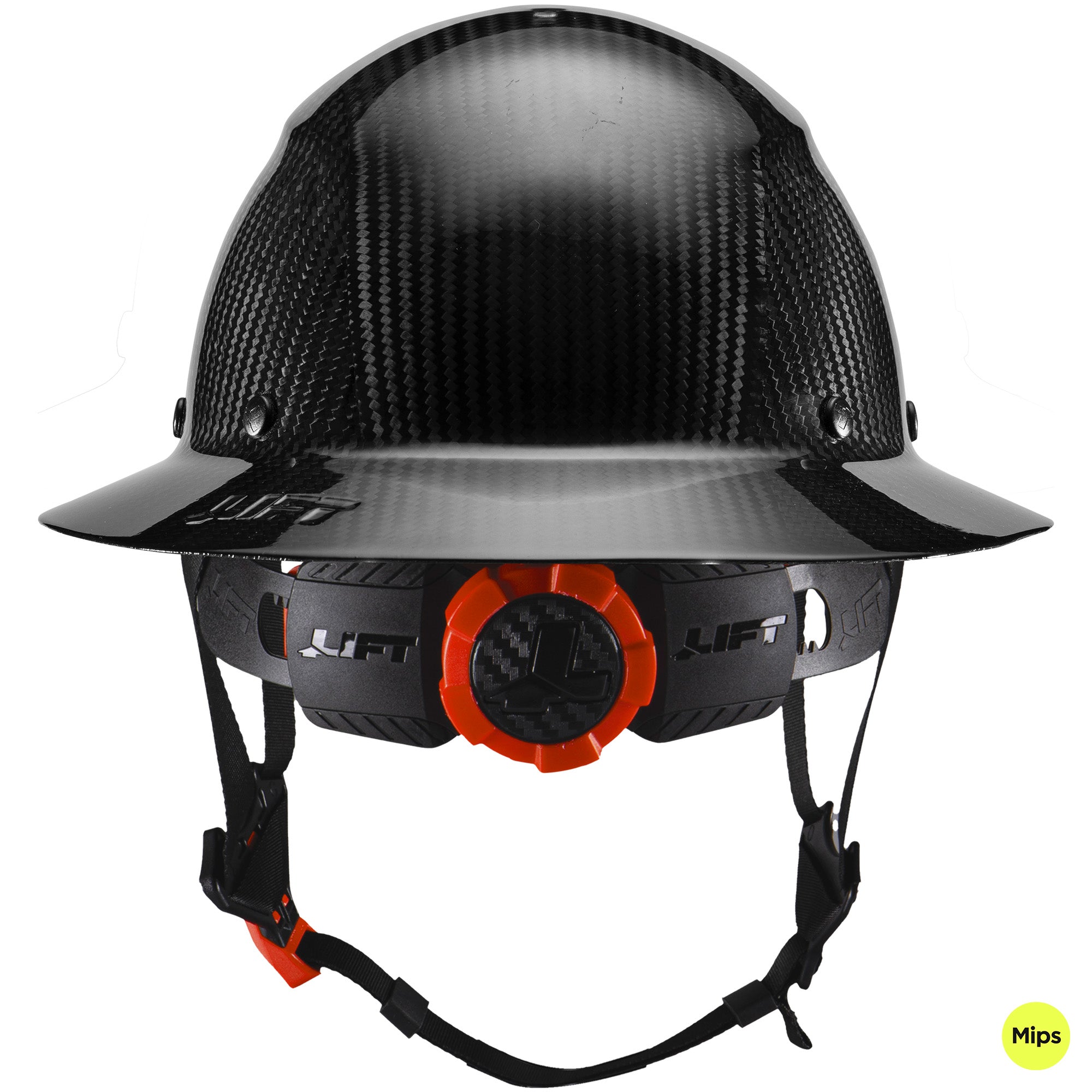 DAX Full Brim Hard Hat with Mips - Carbon Gloss