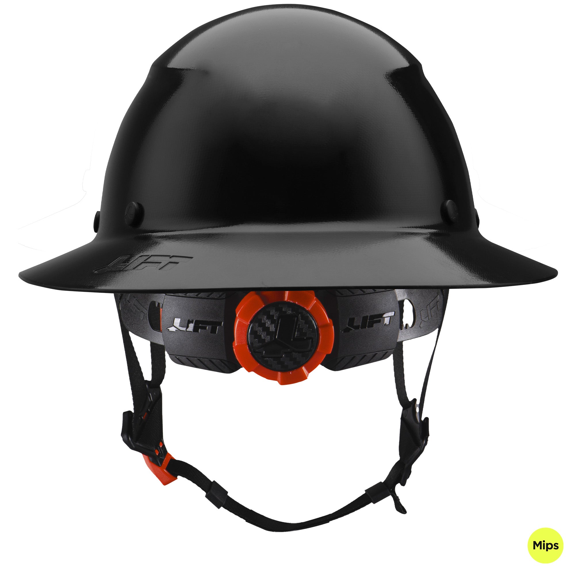 DAX Full Brim Hard Hat with Mips - Black - LIFT Safety