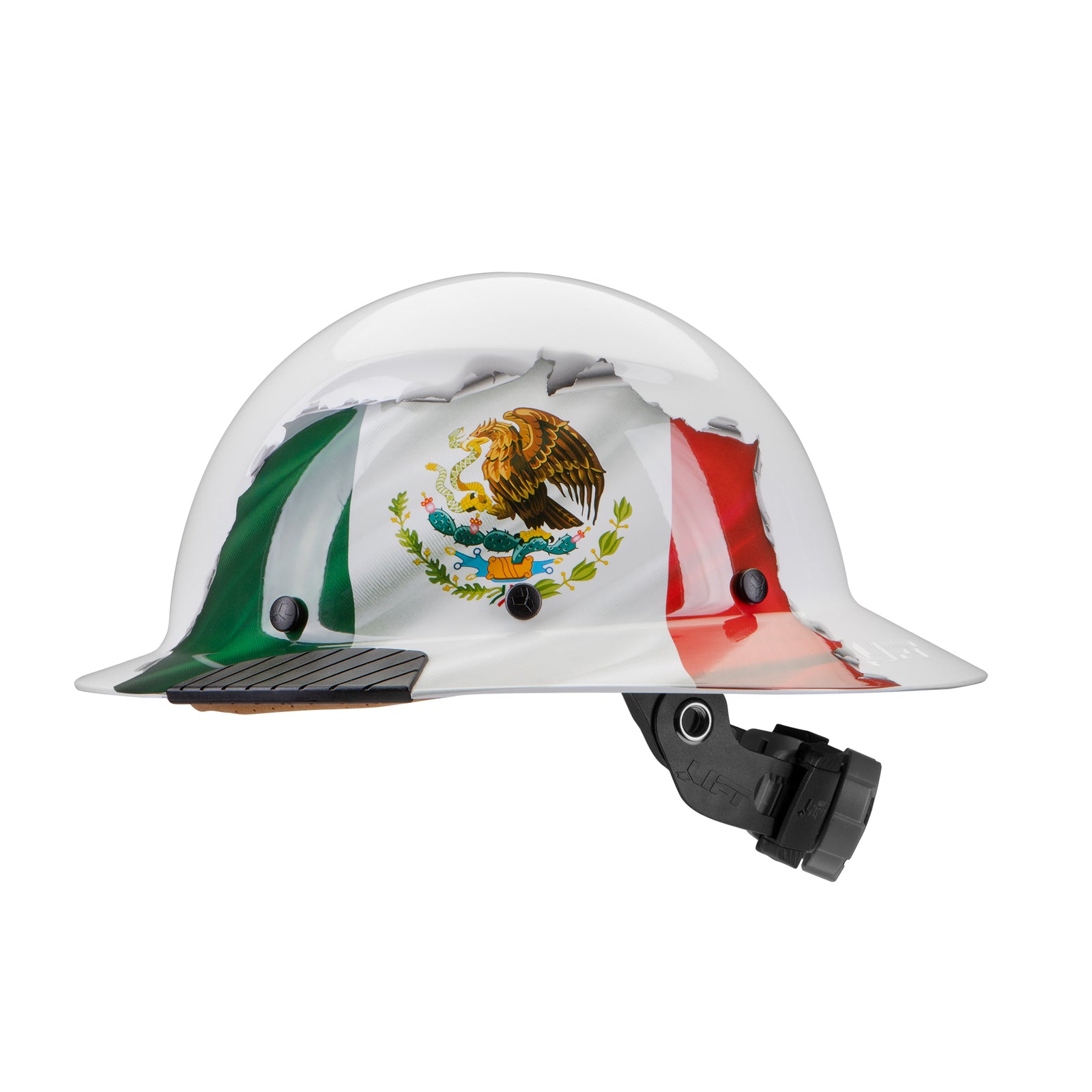 DAX Mexican Flag Full Brim Hard Hat - LIFT Safety