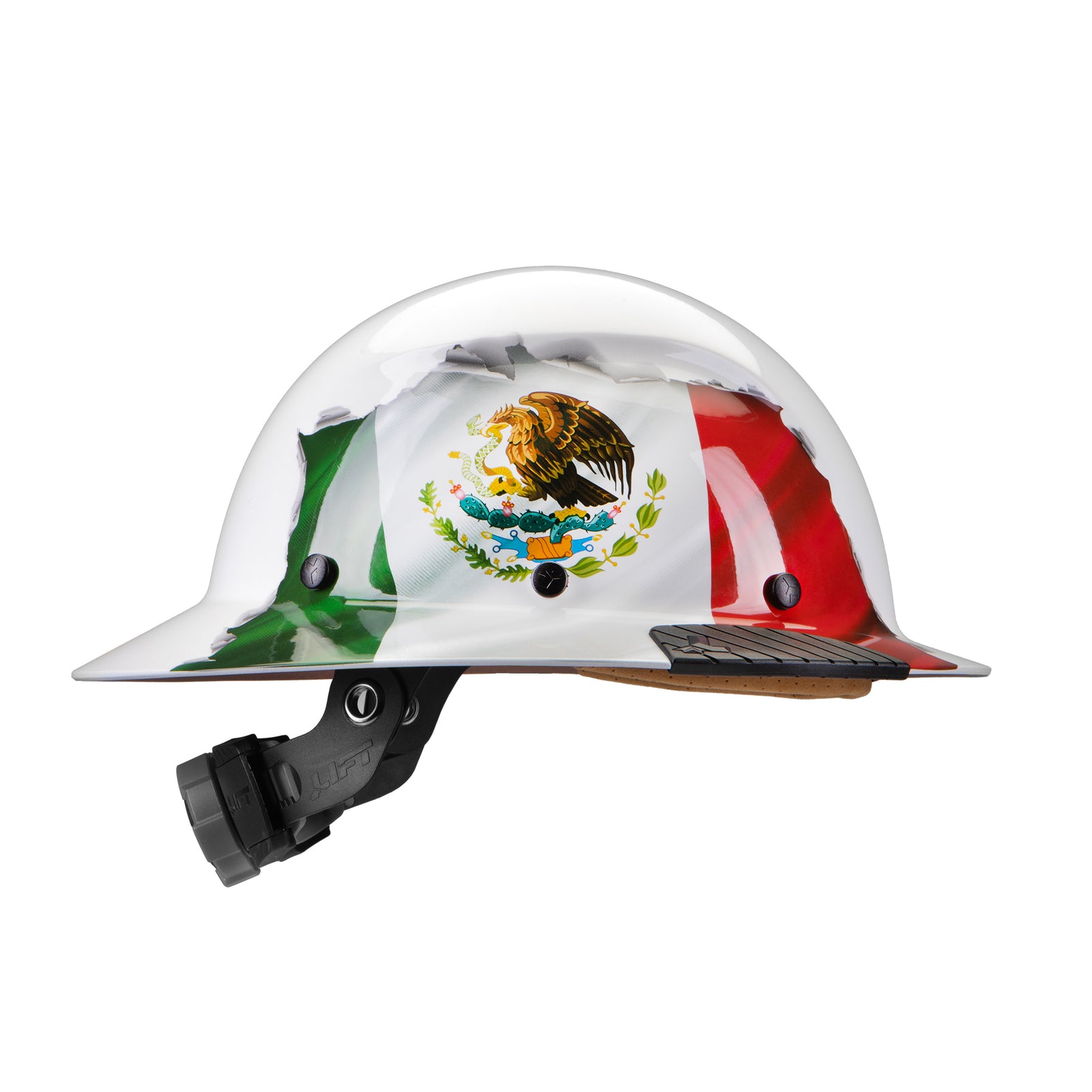 DAX Mexican Flag Full Brim Hard Hat - LIFT Safety
