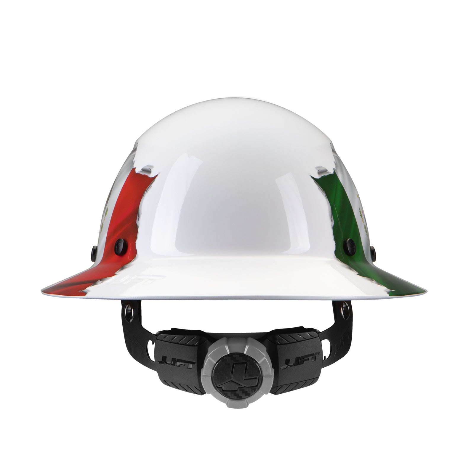 DAX Mexican Flag Full Brim Hard Hat - LIFT Safety
