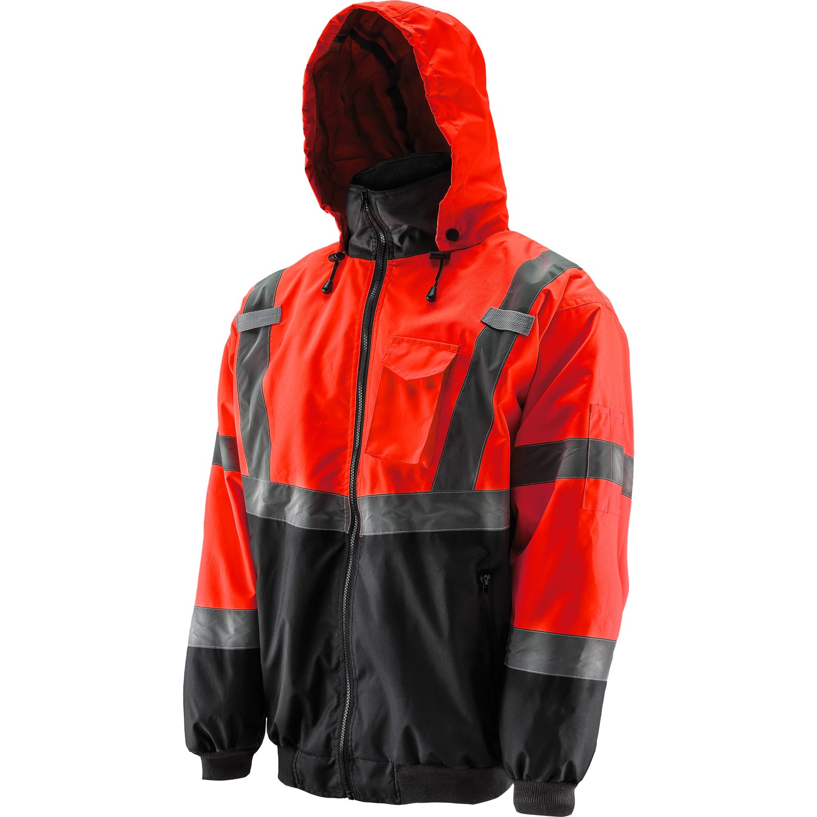 Hi-Viz Orange Bomber Jacket - LIFT Safety