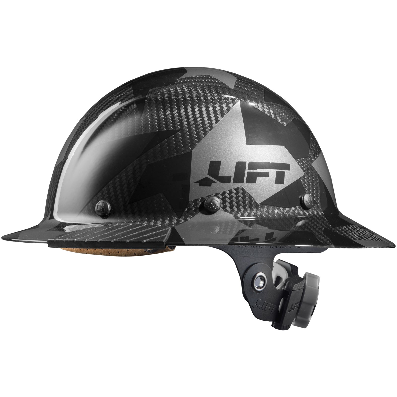 DAX Fifty 50 Carbon Fiber Camo Full Brim Hardhat - LIFT Safety