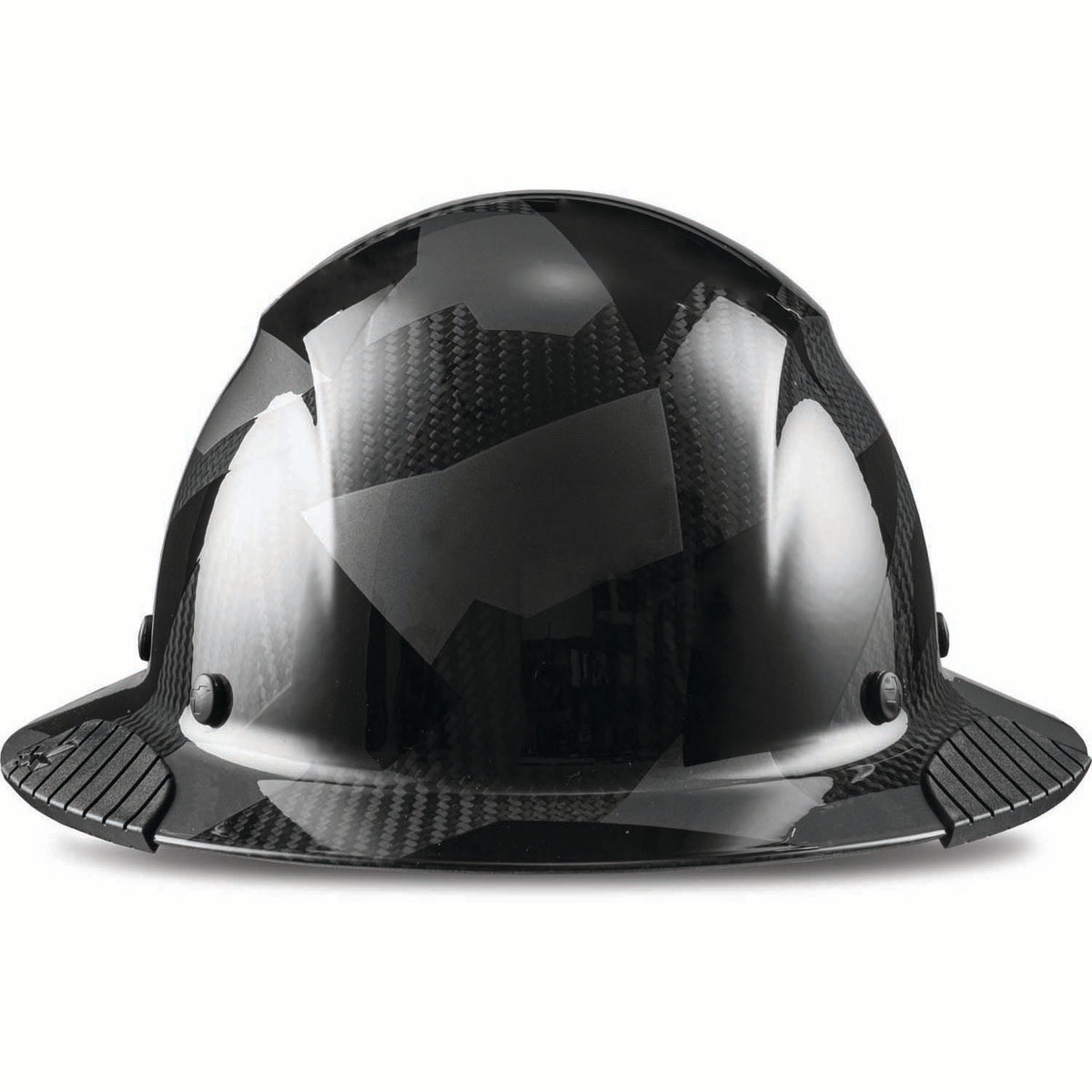 DAX Carbon Fiber Camo Full Brim Hardhat [color: full black camo]