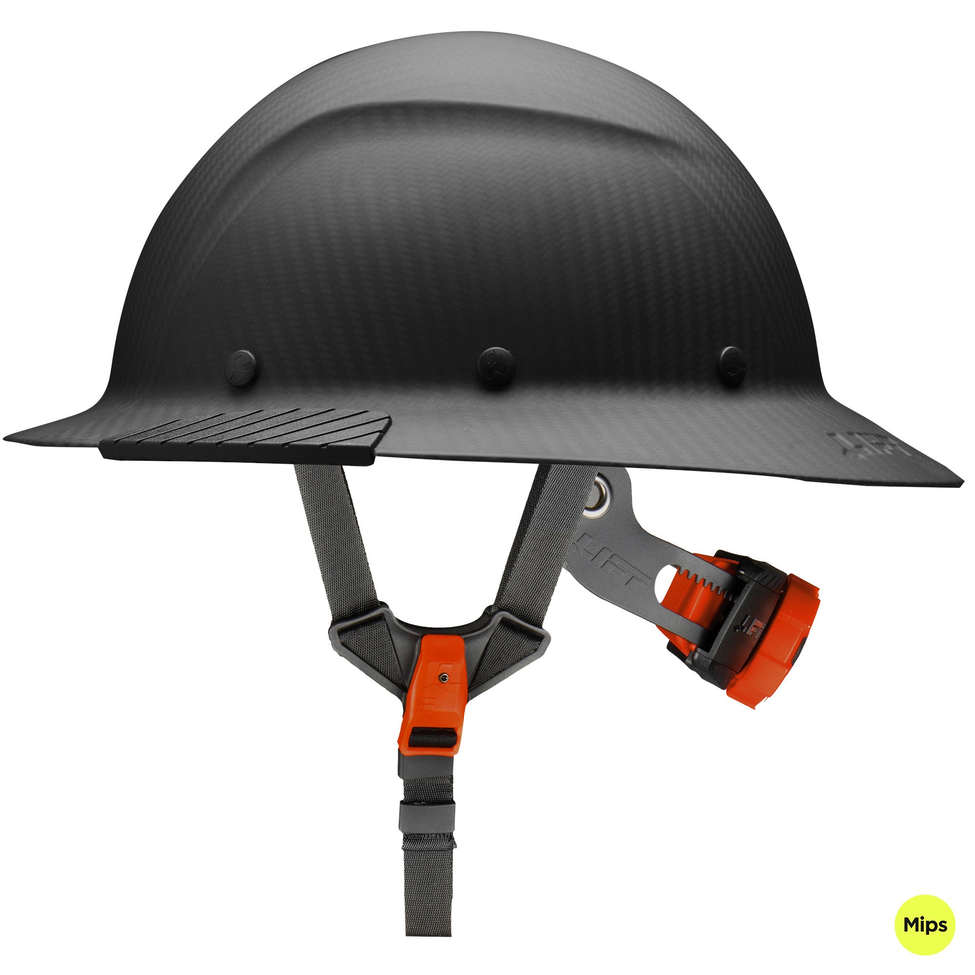 full brim motorcycle helmet DAX Full Brim Hard Hat with Mips