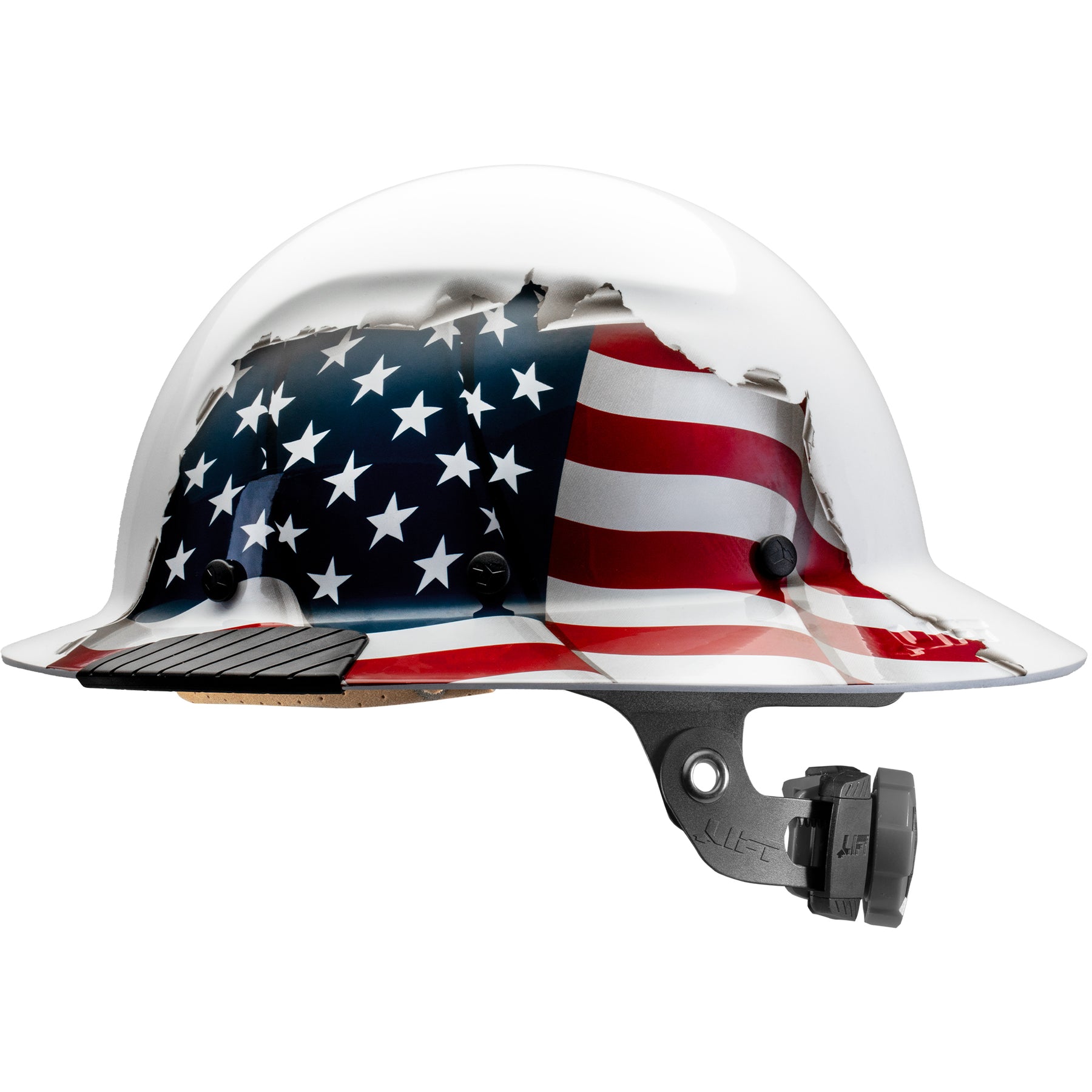 DAX American Flag Full Brim Hard Hat | LIFT Safety