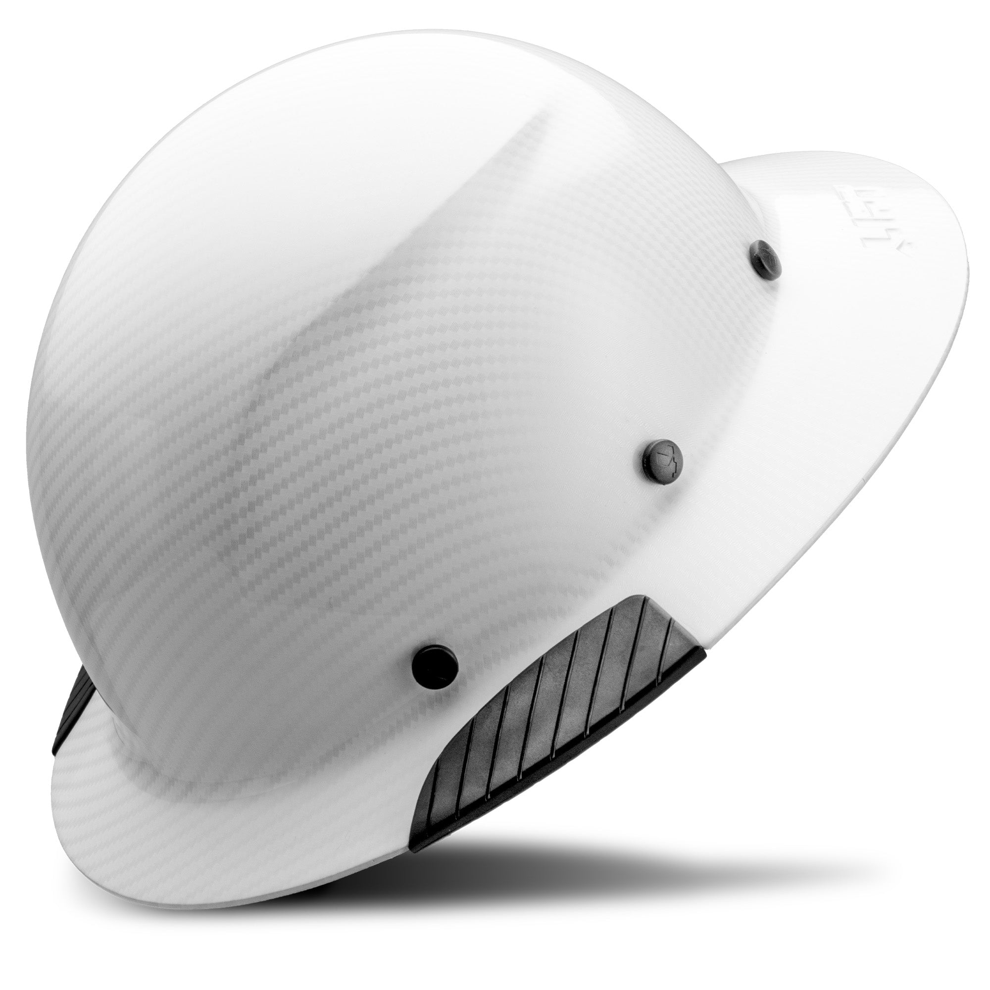 DAX White Carbon Full Brim Hard Hat