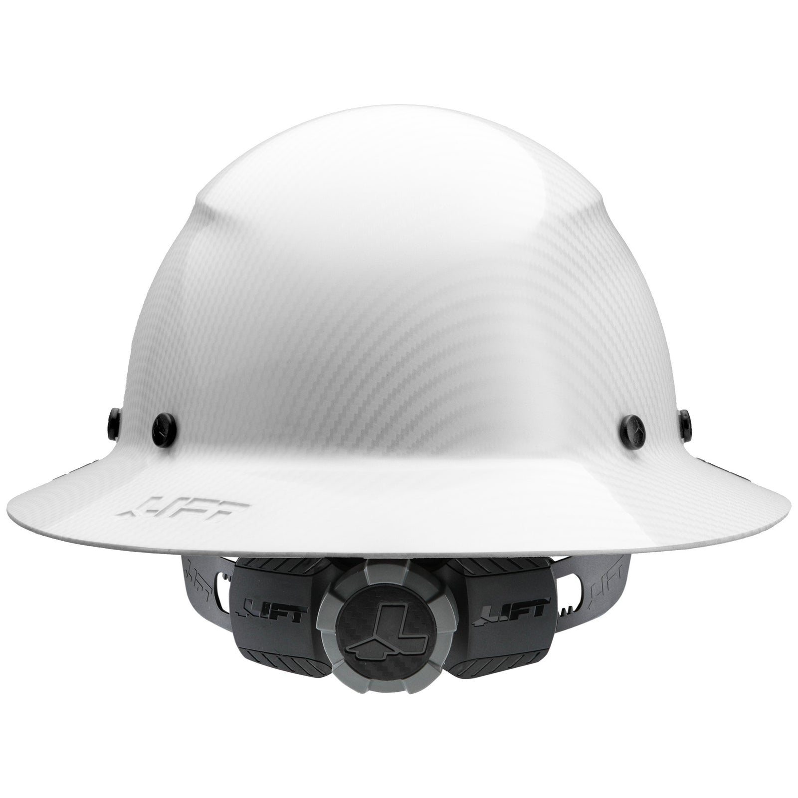 DAX White Carbon Full Brim Hard Hat - LIFT Safety