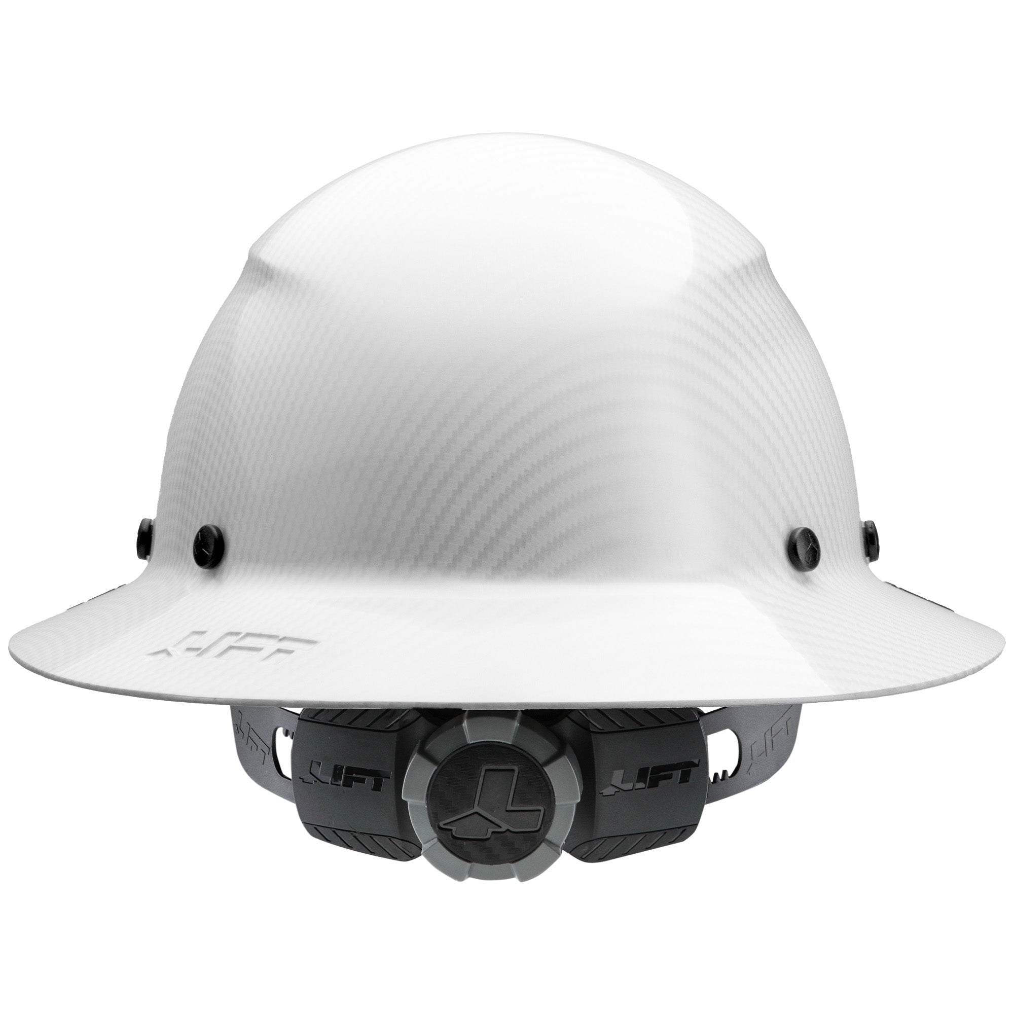 DAX White Carbon Full Brim Hard Hat