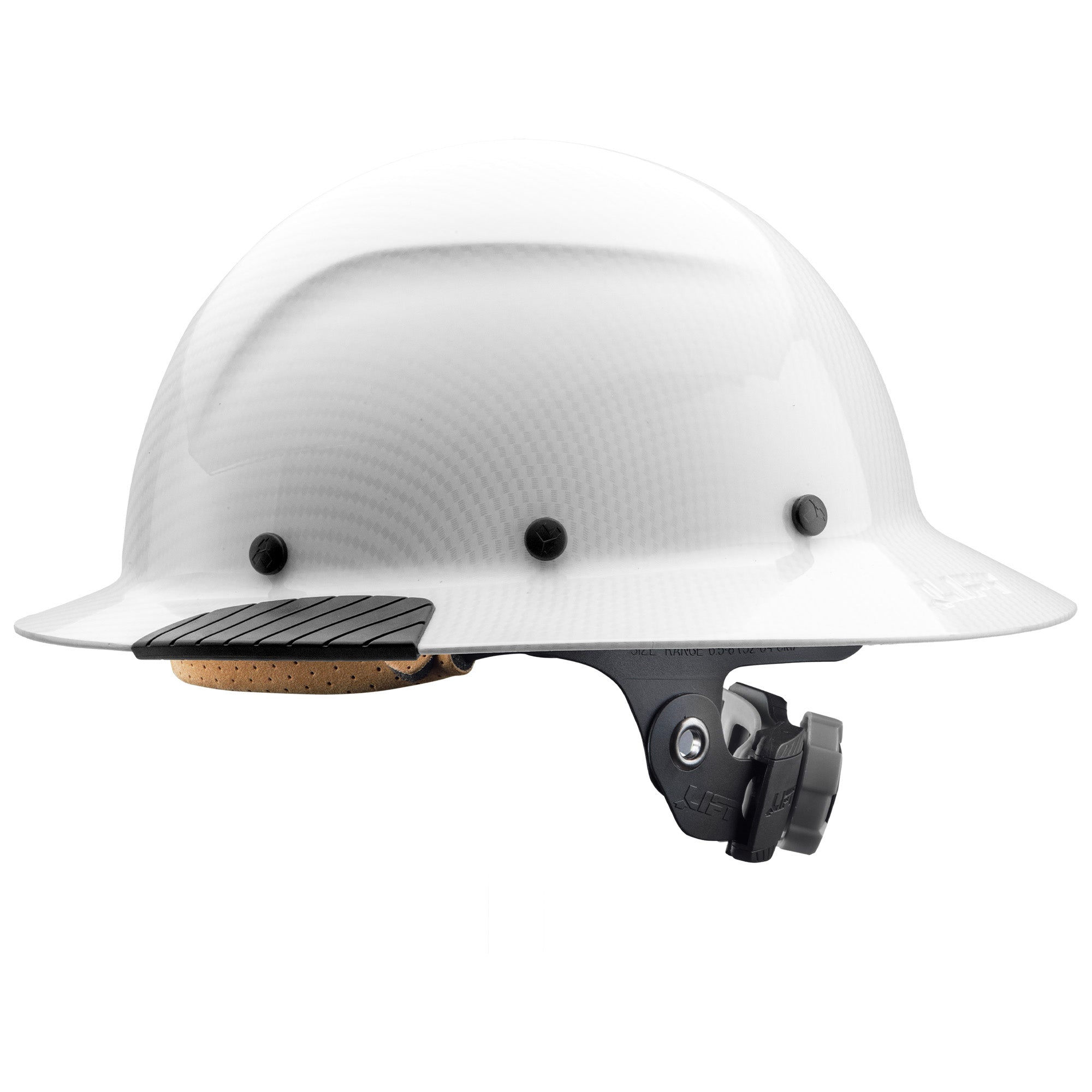 DAX White Carbon Full Brim Hard Hat