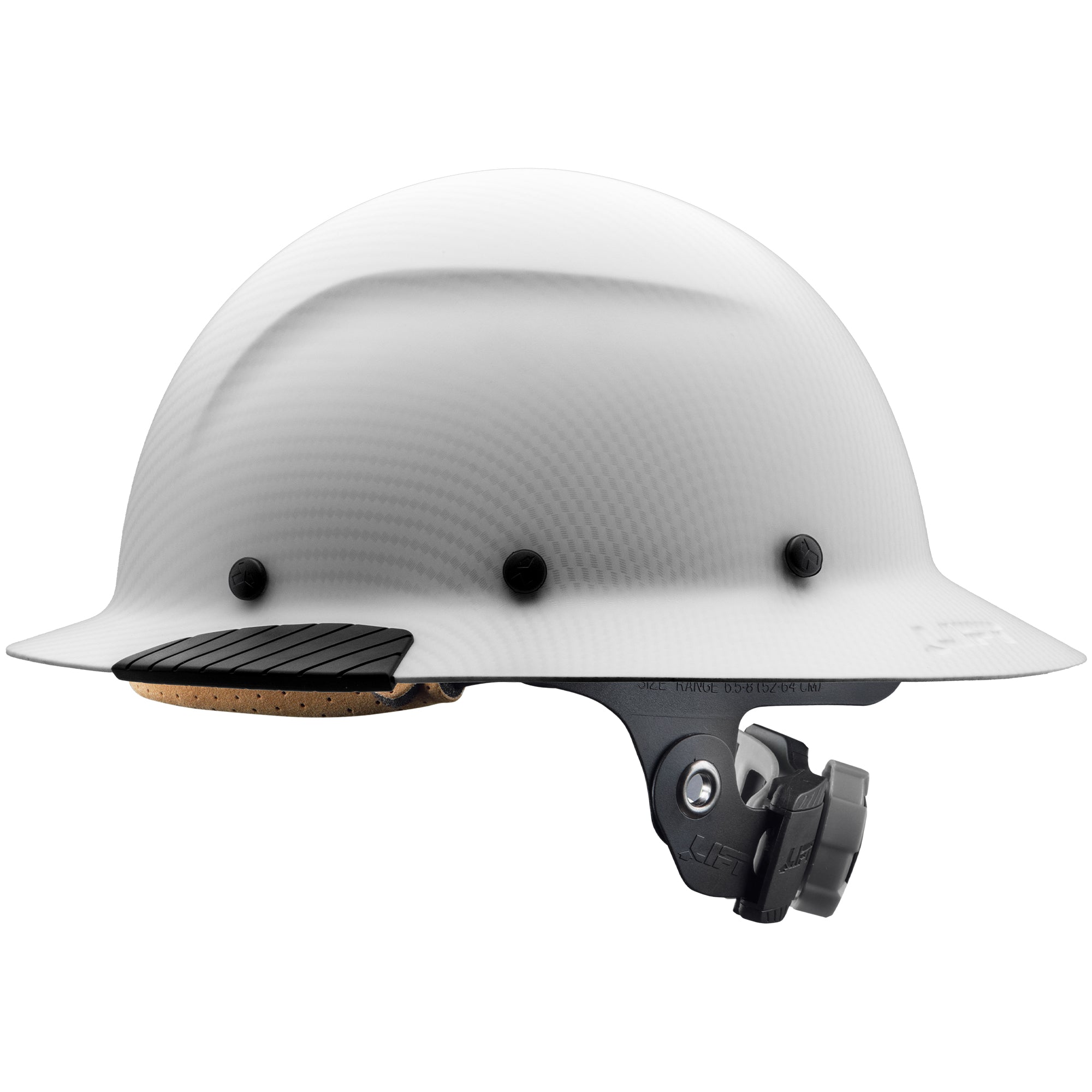 DAX White Carbon Full Brim Hard Hat