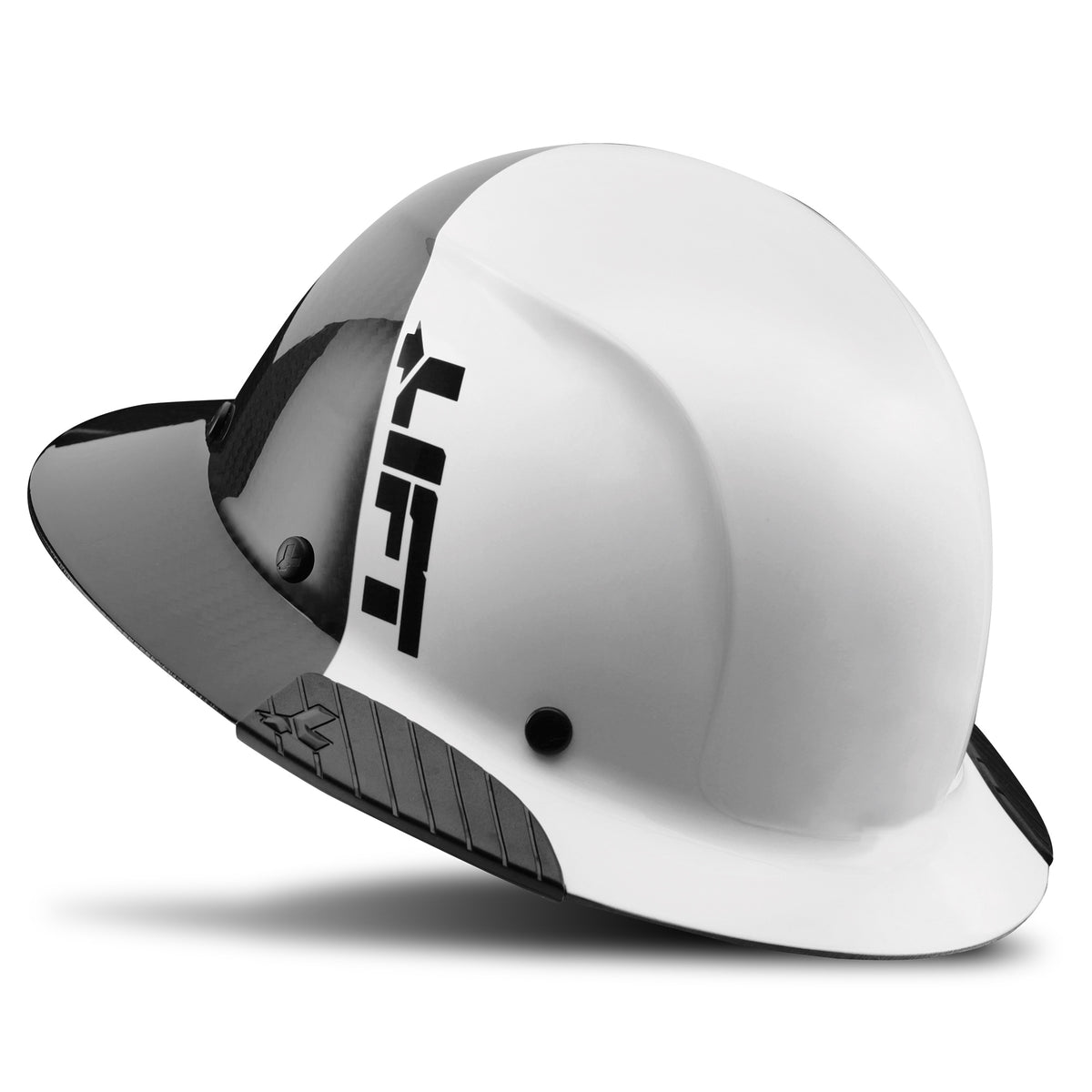 DAX Fifty 50 Carbon Fiber Full Brim Hardhat [color: white]