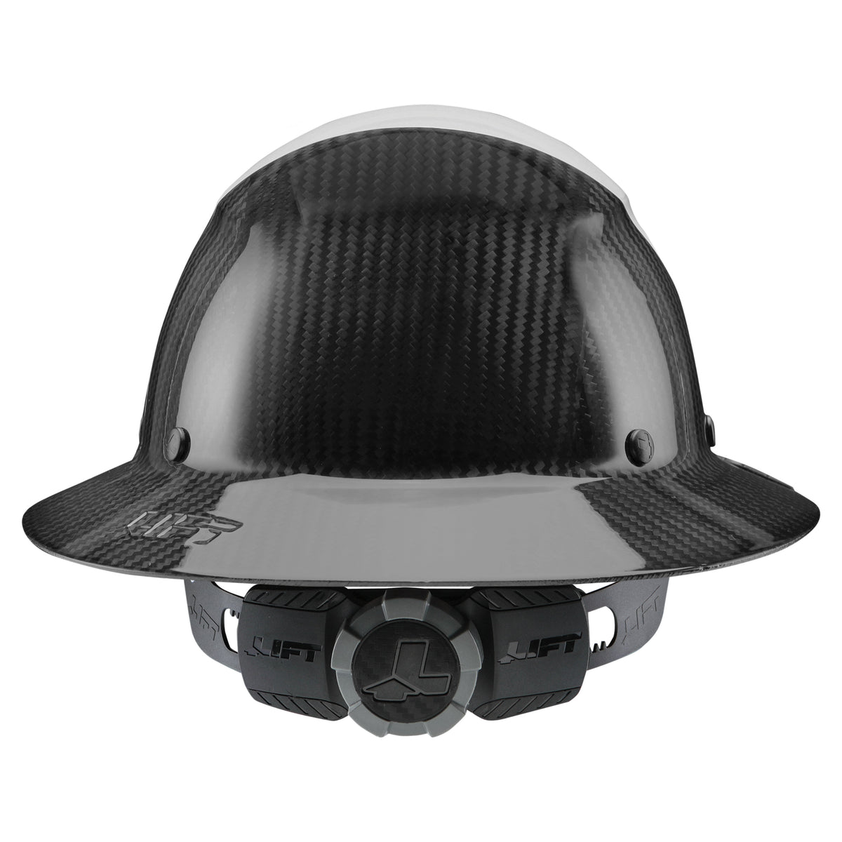 DAX Fifty 50 Carbon Fiber Full Brim Hardhat [color: white]