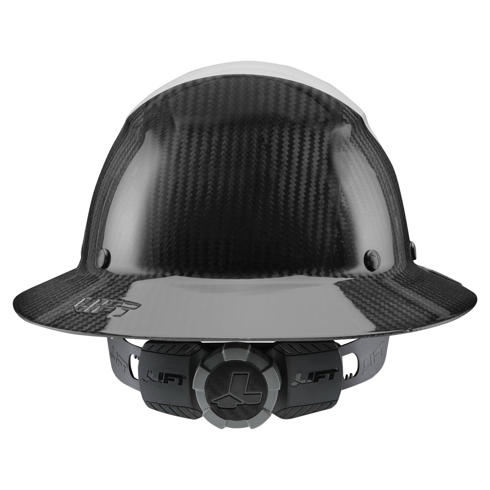 DAX Fifty 50 Carbon Fiber Full Brim Hardhat [color: white]