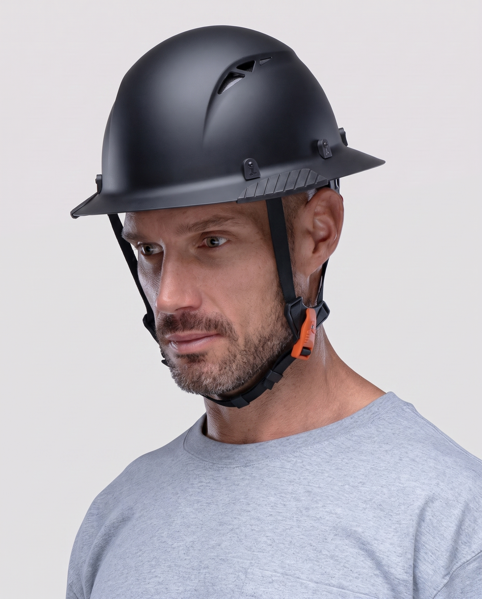 DAX T2 Full Brim Hard Hat [color: matte black]
