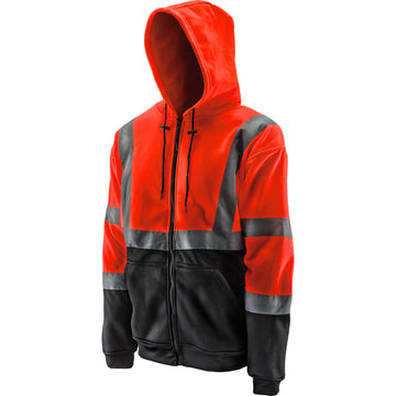 Felpa Con Cappuccio Ad Alta Visibilità Hi Vis Pullover, Lavoro Sicurezza, Pile, Varie Taglie E Colori