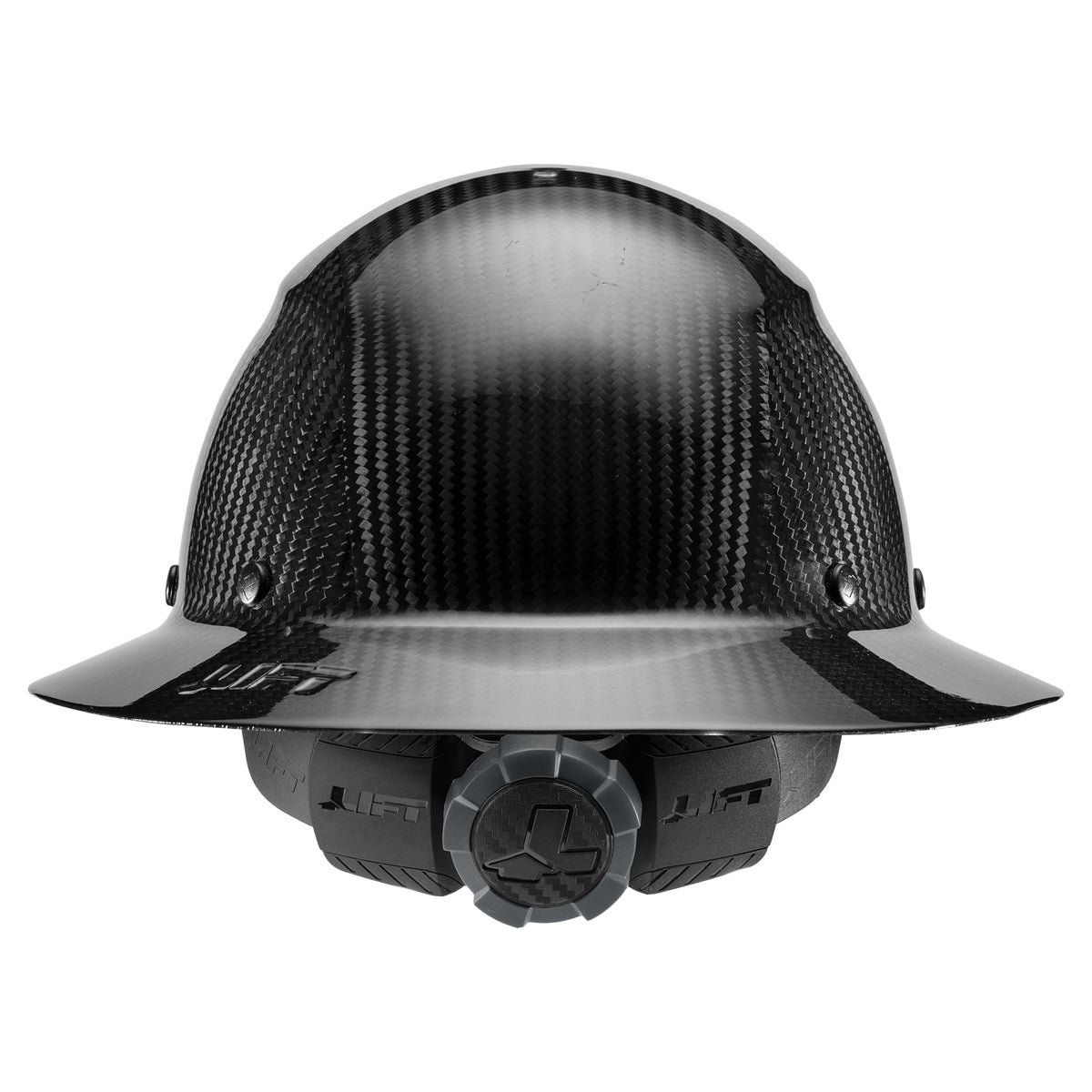 thumbnail image 2 of DAX Carbon Fiber Full Brim Hard Hat - Black Camo Safety Helmet With Ratchet Adjustment 2 of 6