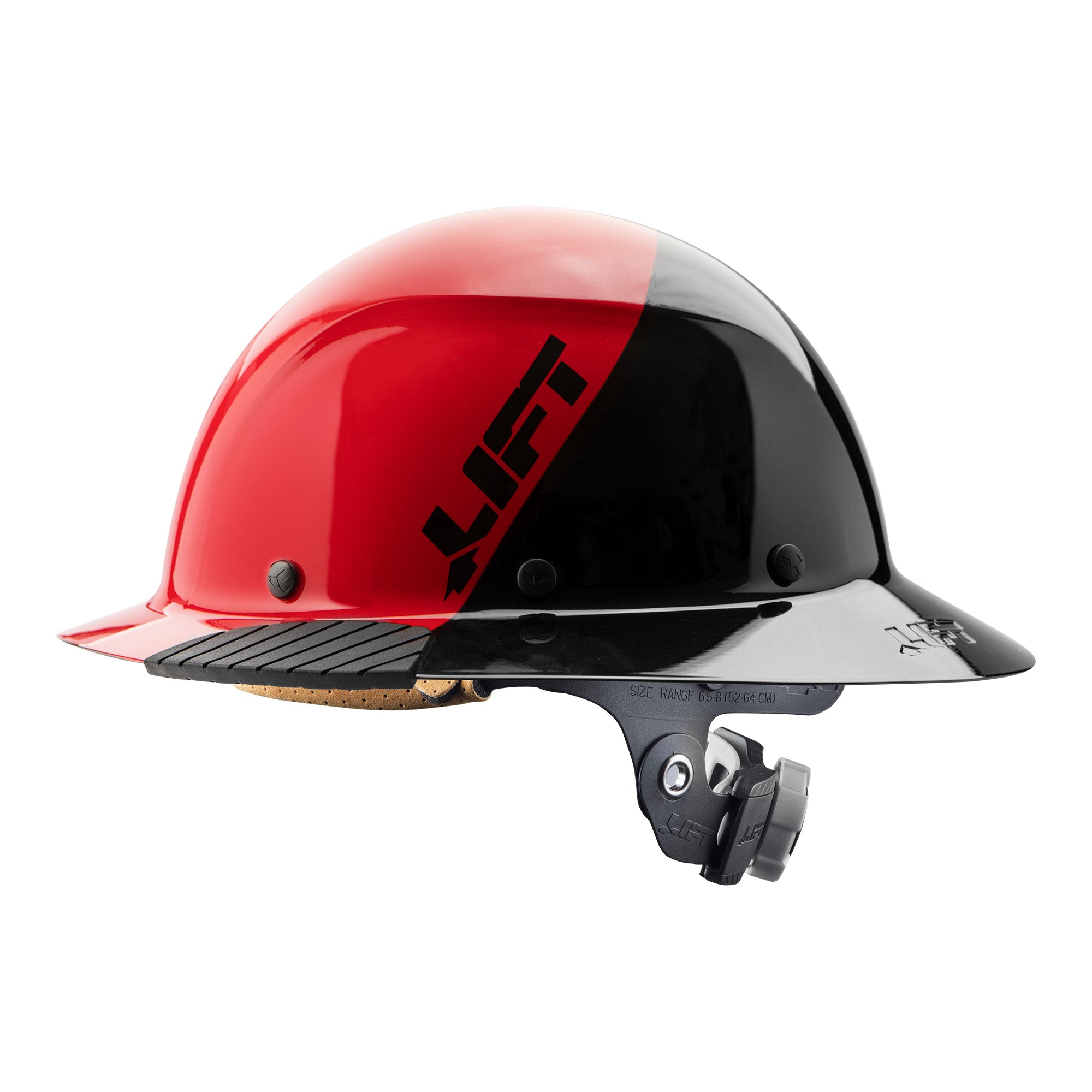 DAX Fifty/50 Red Full Brim Hard Hat