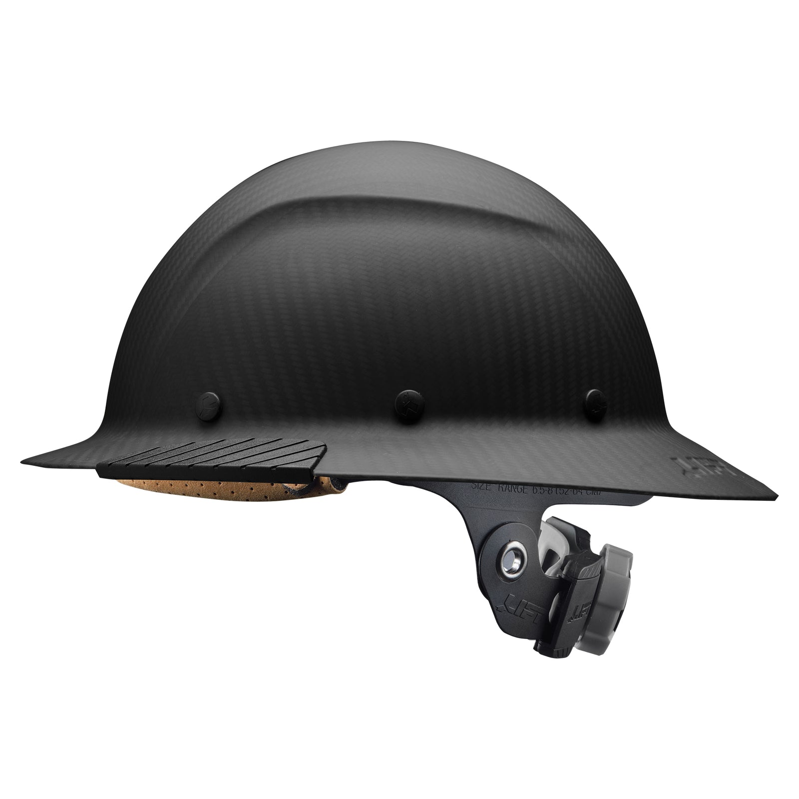 Pyramex Lift HDC-15KG Carbon Fiber Hard Hat – Translucent Red Carbon, Ratchet Suspension, FB