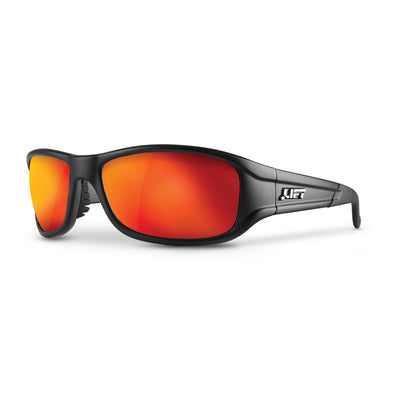 ALIAS Safety Glasses Matte Black Red Revo