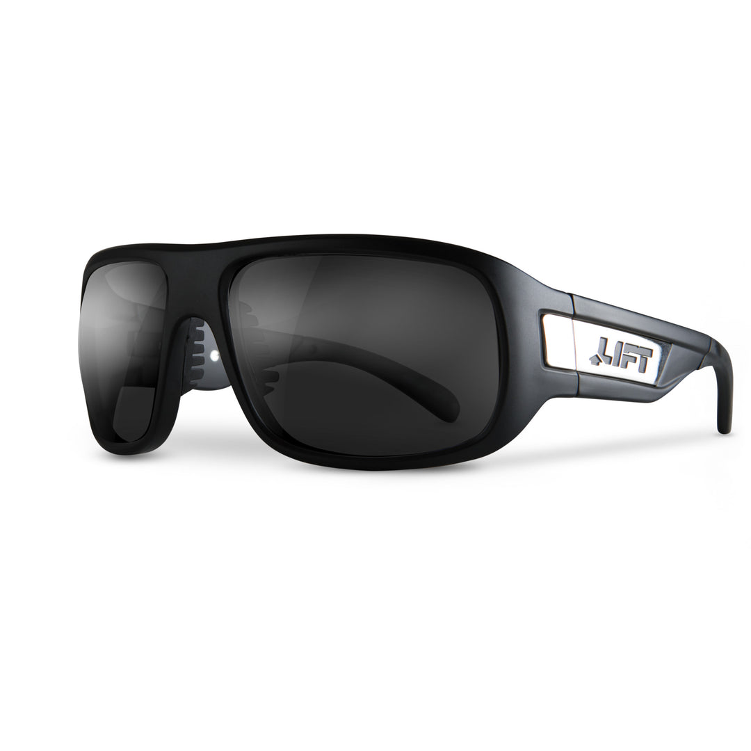 Lift Matte Black Bold Safety Glasses with Silver Revo Lens EBD-15MKSR