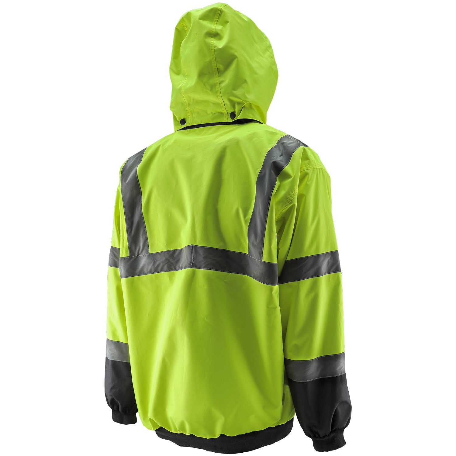 Hi Viz Class3 Europa Waterproof Bomber Jacket – Yellow & Navy, Größe 4XL, B Dri