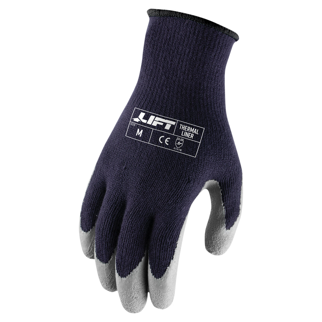 GRX Blue Latex Crinkle Industrial Gloves